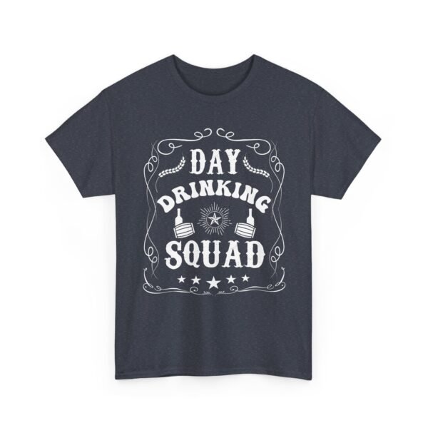 10273751462832381157_2048.jpeg Unisex t-shirt from Twisted Angell with the sarcastic phrase “Day Drinking Squad” printed on the front.