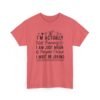 Unisex t-shirt from Twisted Angell with the sarcastic phrase “I'm Actually Not Funny, I Am Just Mean & People Think I Must Be Joking” printed on the front.