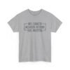 Unisex t-shirt from Twisted Angell with the sarcastic phrase “Wifi Connected, Motivation Not Found, Tasks Multiplying” printed on the front.