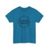 Unisex t-shirt from Twisted Angell with the sarcastic phrase “Friendsgiving” printed on the front.