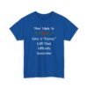 Unisex t-shirt from Twisted Angell with the sarcastic phrase “Most Likely To Give A "Funny" Gift That Offends Someone” printed on the front.