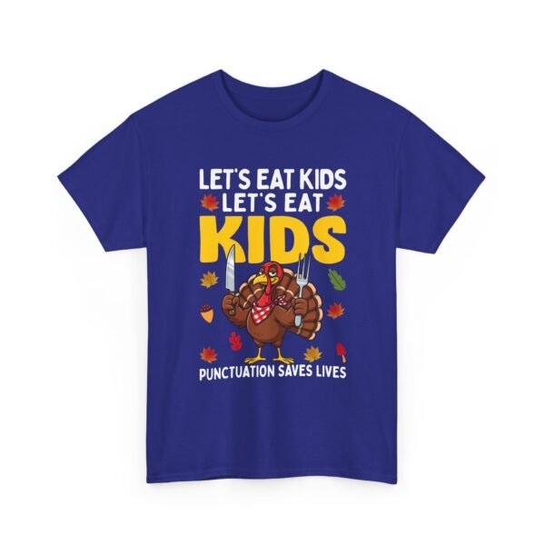 Unisex t-shirt from Twisted Angell with the sarcastic phrase “Let's Eat Kids - Let's Eat, Kids” printed on the front.