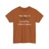 Unisex t-shirt from Twisted Angell with the sarcastic phrase “Most Likely To Eat All The Office Cookies” printed on the front.