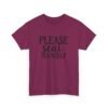 Unisex t-shirt from Twisted Angell with the sarcastic phrase “Please Seat Yourself” printed on the front.