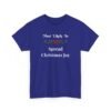 Unisex t-shirt from Twisted Angell with the sarcastic phrase “Most Likely To Spread Christmas Joy” printed on the front.
