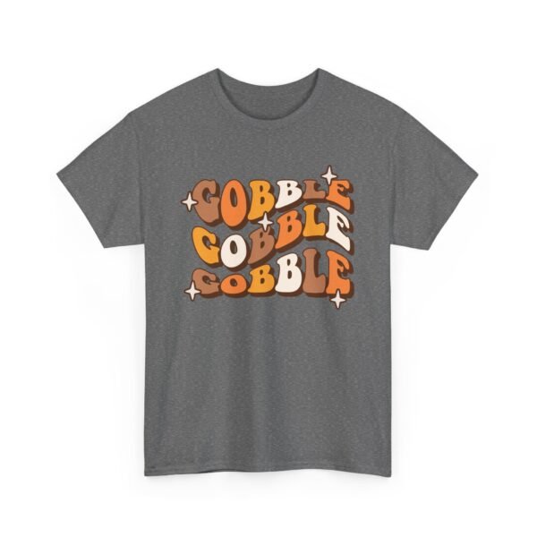 Unisex t-shirt from Twisted Angell with the sarcastic phrase “Thanksgiving Gobble Gobble” printed on the front.
