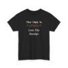 Unisex t-shirt from Twisted Angell with the sarcastic phrase “Most Likely To Lose The Receipt” printed on the front.
