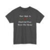 Unisex t-shirt from Twisted Angell with the sarcastic phrase “Most Likely To Find Out They Were The Meme” printed on the front.