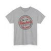 Unisex t-shirt from Twisted Angell with the sarcastic phrase “Jolliest Bunch of Teachers This Side of the Hallway” printed on the front.