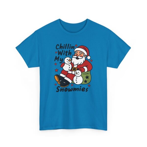 10710359830803834546_2048.jpeg Unisex t-shirt from Twisted Angell with the sarcastic phrase “Chillin' with My Snowmies” printed on the front.