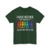 Unisex t-shirt from Twisted Angell with the sarcastic phrase “I Have Neither The Time Nor The Crayons To Explain This To You” printed on the front.