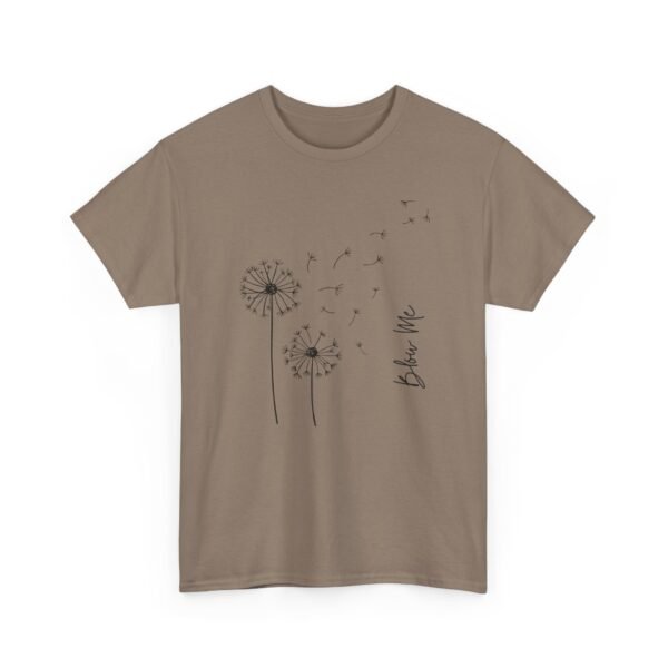 1074467262376149822_2048-2.jpeg Unisex t-shirt from Twisted Angell with the sarcastic phrase “Blow Me' Dandelion” printed on the front.