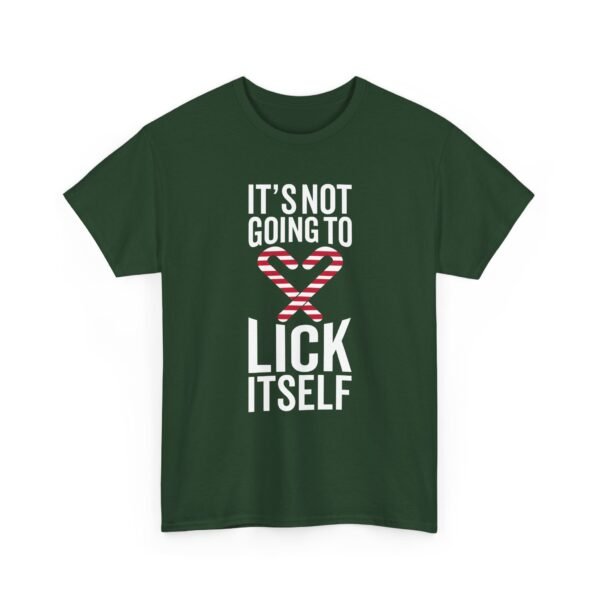 Unisex t-shirt from Twisted Angell with the sarcastic phrase “It's Not Going To Lick Itself” printed on the front.