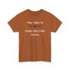 Unisex t-shirt from Twisted Angell with the sarcastic phrase “Most Likely To Panic-Buy Gifts Online” printed on the front.
