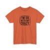 Unisex t-shirt from Twisted Angell with the sarcastic phrase “I'm OK With My Crazy” printed on the front.