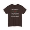 10793242517399527791_2048.jpeg Unisex t-shirt from Twisted Angell with the sarcastic phrase “Most Likely To Use Christmas As An Excuse” printed on the front.