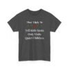 Unisex t-shirt from Twisted Angell with the sarcastic phrase “Most Likely To Tell Kids Santa Only Visits Quiet Children” printed on the front.