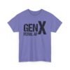 Unisex t-shirt from Twisted Angell with the sarcastic phrase “Gen X Feral AF” printed on the front.