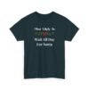 Unisex t-shirt from Twisted Angell with the sarcastic phrase “Most Likely To Wait All Day For Santa” printed on the front.