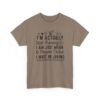 Unisex t-shirt from Twisted Angell with the sarcastic phrase “I'm Actually Not Funny, I Am Just Mean & People Think I Must Be Joking” printed on the front.