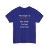Unisex t-shirt from Twisted Angell with the sarcastic phrase “Most Likely To Buy Their Partner Sexywear” printed on the front.