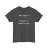 Unisex t-shirt from Twisted Angell with the sarcastic phrase “Most Likely To "Forget" To Invite The In-Laws” printed on the front.