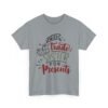 Unisex t-shirt from Twisted Angell with the sarcastic phrase “Will Trade Sister for Presents” printed on the front.