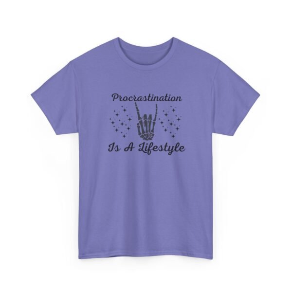 11265569477853917594_2048-1.jpeg Unisex t-shirt from Twisted Angell with the sarcastic phrase “Procrastination Is A Lifestyle” printed on the front.