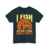 Unisex t-shirt from Twisted Angell with the sarcastic phrase “I Fish So I Don't Choke People” printed on the front.