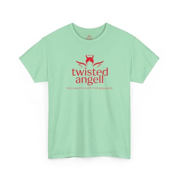 11332526632438525746_2048.jpeg Unisex t-shirt from Twisted Angell with the sarcastic phrase “Twisted Angell - Crimson” printed on the front.
