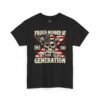 1133688993520406694_2048.jpeg Unisex t-shirt from Twisted Angell with the sarcastic phrase “Proud Member of the 1965–1980 Generation X — Skull & American Flag” printed on the front.
