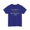 Unisex t-shirt from Twisted Angell with the sarcastic phrase “Most Likely To Buy Themselves A Gift” printed on the front.