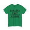 Unisex t-shirt from Twisted Angell with the sarcastic phrase “Looks Like I May Accidentally Get Drunk On Purpose Today” printed on the front.