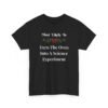 11578654912138648434_2048-1.jpeg Unisex t-shirt from Twisted Angell with the sarcastic phrase “Most Likely To Turn The Oven Into A Science Experiment” printed on the front.