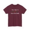 Unisex t-shirt from Twisted Angell with the sarcastic phrase “Most Likely To Deck The Halls” printed on the front.