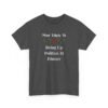 Unisex t-shirt from Twisted Angell with the sarcastic phrase “Most Likely To Bring Up Politics At Dinner” printed on the front.