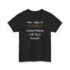11762469653954258182_2048-1.jpeg Unisex t-shirt from Twisted Angell with the sarcastic phrase “Most Likely To Forget Whose Gift They Bought” printed on the front.