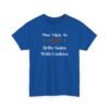 11769526817618616919_2048.jpeg Unisex t-shirt from Twisted Angell with the sarcastic phrase “Most Likely To Bribe Santa With Cookies” printed on the front.