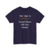 11777187958927124292_2048.jpeg Unisex t-shirt from Twisted Angell with the sarcastic phrase “Most Likely To Forget Whose Gift They Bought” printed on the front.