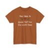 11804868921892073096_2048.jpeg Unisex t-shirt from Twisted Angell with the sarcastic phrase “Most Likely To Quote Elf for the 100th Time” printed on the front.