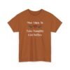 Unisex t-shirt from Twisted Angell with the sarcastic phrase “Most Likely To Take Naughty List Selfies” printed on the front.