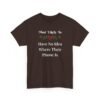 Unisex t-shirt from Twisted Angell with the sarcastic phrase “Most Likely To Have No Idea Where Their Phone Is” printed on the front.