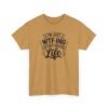 Unisex t-shirt from Twisted Angell with the sarcastic phrase “I'm Just WTF-ing My Way Through Life” printed on the front.