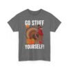 Unisex t-shirt from Twisted Angell with the sarcastic phrase “Go Stuff Yourself” printed on the front.