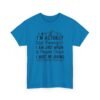 Unisex t-shirt from Twisted Angell with the sarcastic phrase “I'm Actually Not Funny, I Am Just Mean & People Think I Must Be Joking” printed on the front.