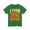 Unisex t-shirt from Twisted Angell with the sarcastic phrase “I Fish So I Don't Choke People” printed on the front.