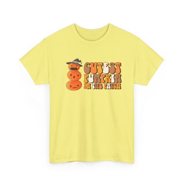 Unisex t-shirt from Twisted Angell with the sarcastic phrase “Cutest Pumpkin in the Patch” printed on the front.