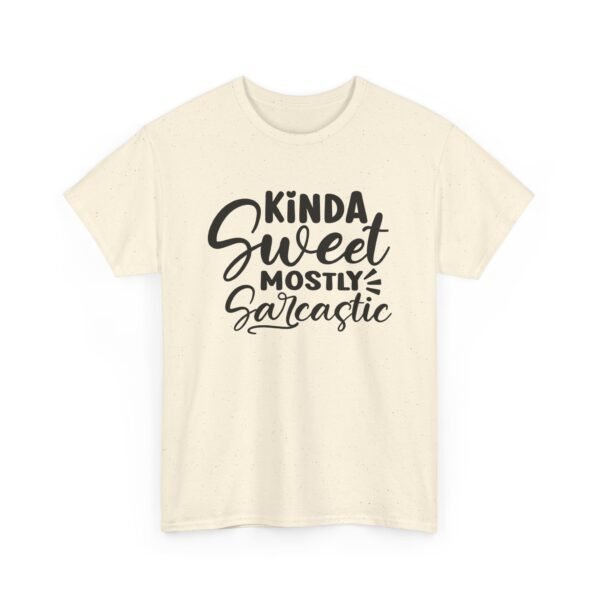 12355613109016602241_2048-1.jpeg Unisex t-shirt from Twisted Angell with the sarcastic phrase “Kinda Sweet Mostly Sarcastic” printed on the front.