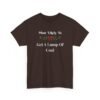 12396622921552126861_2048.jpeg Unisex t-shirt from Twisted Angell with the sarcastic phrase “Most Likely To Get A Lump Of Coal” printed on the front.