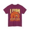 Unisex t-shirt from Twisted Angell with the sarcastic phrase “I Fish So I Don't Choke People” printed on the front.
